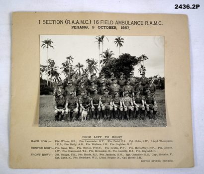 Photograph 16 Field Ambulance 1957