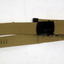 Khaki webbing belt for polyester triusers