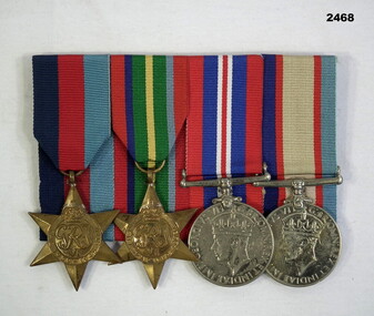 Court mounted medal set AIF WW2