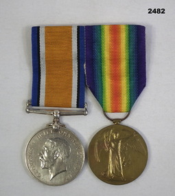 Plate mounted medal set AIF WW1