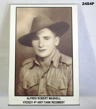 Sepia portrait photo AIF WW2