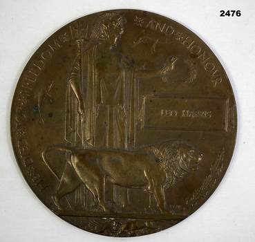 Bronze Commemorative plaque AIF WW1