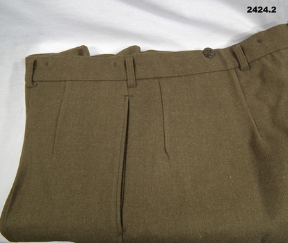 Pair of Kahki Battle dress trousers.