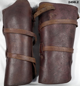 Pair of leather leggings Boer war era.