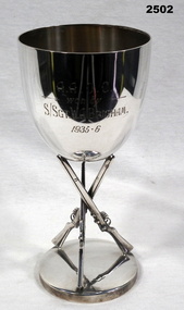 Engraved rifle shooting trophy 1935 - 36.