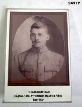 Portrait of a Boer War Soldier.