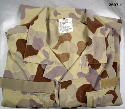 Camouflage desert pattern shirt work dress