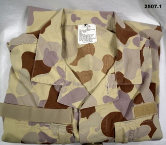 Camouflage desert pattern shirt work dress
