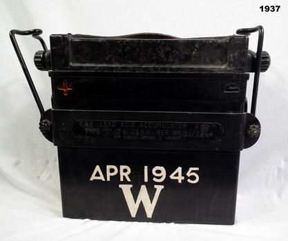 lead acid battery dated April 1945