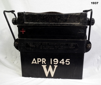lead acid battery dated April 1945