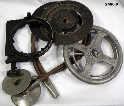 Various aircraft parts, some re bomb setting.