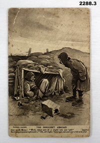 Series of 12 postcards cartoon style WW1