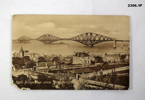 Series of 11 English postcards sent home.