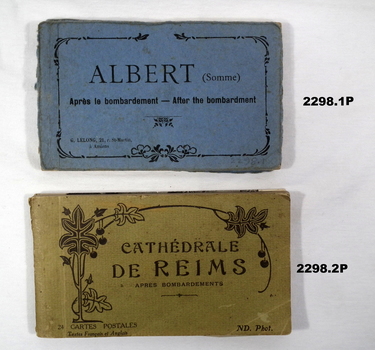 Series of seven post card books from WW1