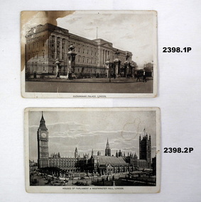 Series of postcards in a collection re England.