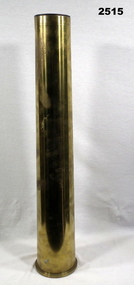 Vase made from a shell casing.