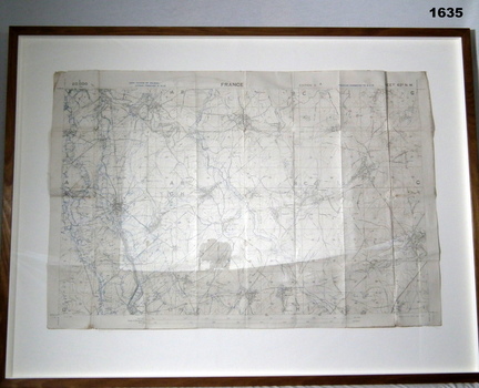 Trench map, section of the Hindenburg Line