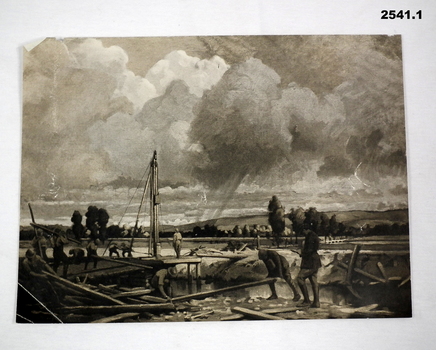 Painting prints of scenes during WW1