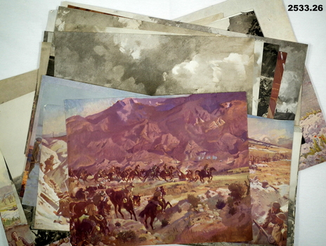 prints relating to battle scenes WW1
