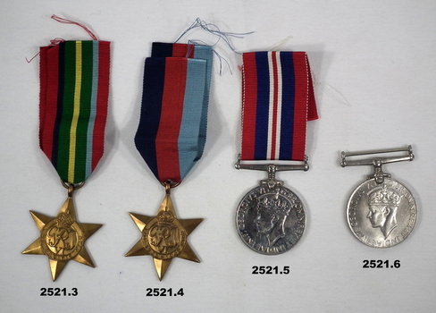 Court mounted medals AIF WW2