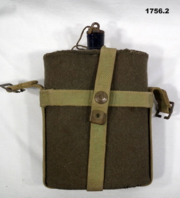 Water bottle and webbing carrier military issue