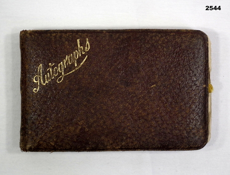 Book of autographs written from 22nd Bn WW1
