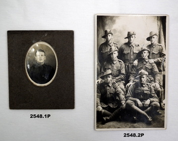Photographs relating to collection WW1.