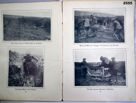 Book of images re the trenches WW1