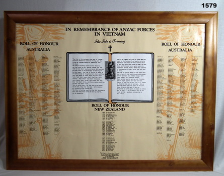 Honour roll of Australian & New Zealanders Vietnam