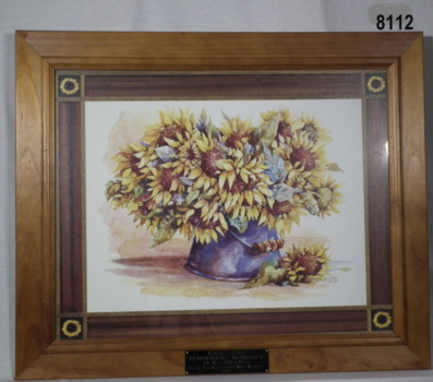Painting re best wishes to the RSL Auxiliary.