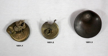 Three items damaged by munition fire