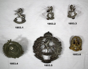 Six various size 8th LH badges