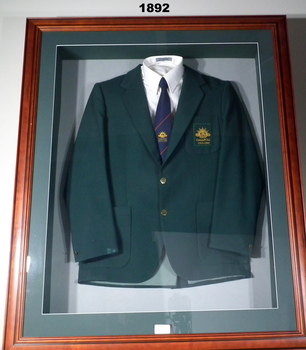 Uniform mounted in frame