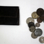 Money purse and coins WW1 era