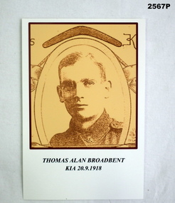 Sepia toned photo reproduction AIF WW1