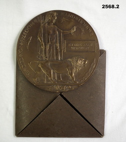 Remembrance memorial Plaque AIF WW1