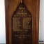 Timber and gold lettering Church Honor Roll WW1