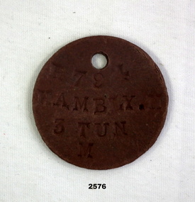 Brown fibre ID disc AIF WW1