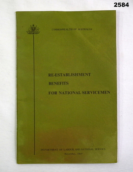 Book re establishment for National Servicemen