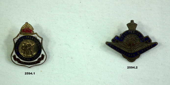 RSL  and Legion of Ex Servicemen and Women membership badges.
