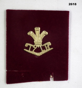 Badge, 17th prince of Wales Light Horse.
