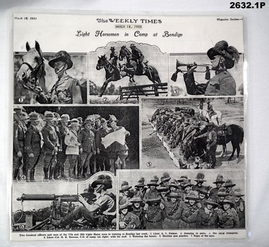 photographs relating to the Light Horse.