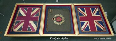 Queen's colours of the 67th Infantry Battalion.
