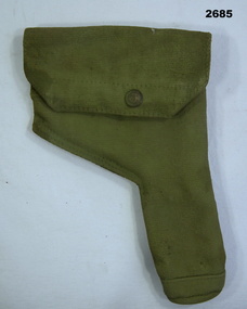 Green colour webbing pistol holder.