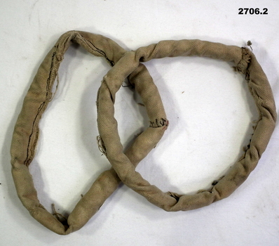 Set of uniform khaki uniform gaiter weights.