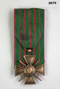 French Medal Croix De Guerre