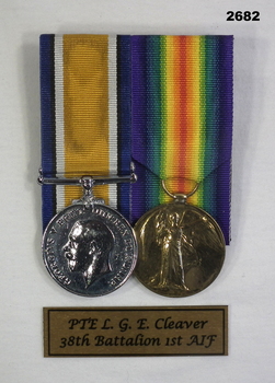 Court mounted medal set AIF WW1