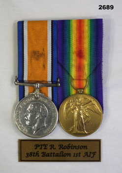 Court mounted medal set AIF WW1