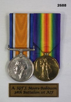 Court mounted medal set AIF WW1