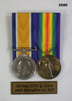 Court mounted medal set AIF WW1